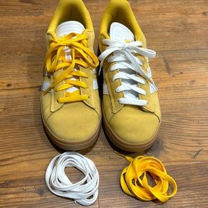 Adidas Grand Court suede shoes